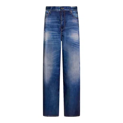 Golden Goose Jeans Blue And Green