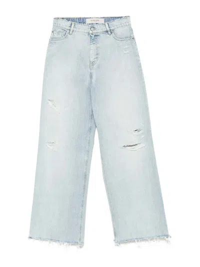 GOLDEN GOOSE JEANS BOOT-CUT - AZUL