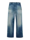 Golden Goose Norton Light Blue Denim Jeans In Blue