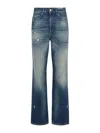 Golden Goose 'norma' Distressed Denim Jeans With Five Pockets In Blue