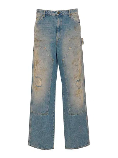 GOLDEN GOOSE JEANS BOOT-CUT - AZUL