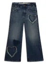 Golden Goose Jeans Con Applicazione In Blue