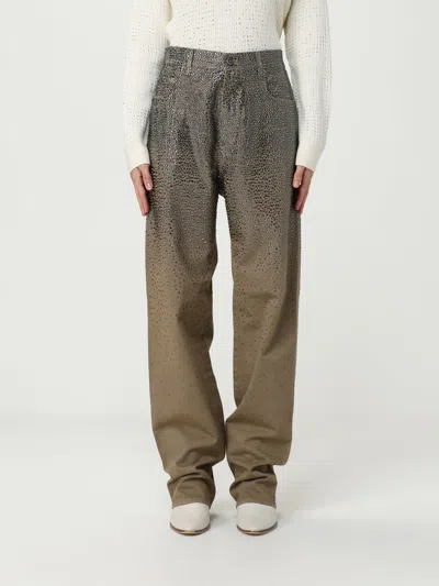 GOLDEN GOOSE JEANS GOLDEN GOOSE WOMAN COLOR KAKI,432100030