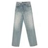 Golden Goose Denim Straight-leg Jeans In Multicolor