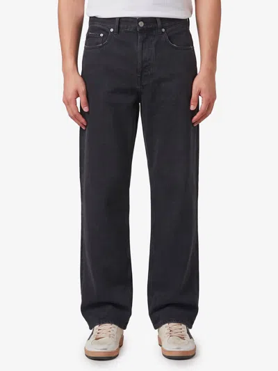 Golden Goose Jeans Nero Effetto Vintage In Black
