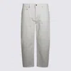 Golden Goose White Cotton Denim Jeans In White