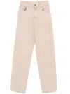 Golden Goose Dyed-effect Pink Denim Jeans In Shadow Gray