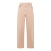 Golden Goose Beige Cotton Denim Jeans In Pink