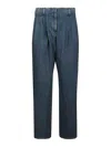 Golden Goose Relaxed Wide-leg Denim Jeans In Medium Stone Wash In Taupe