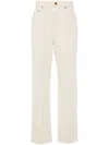 Golden Goose Ecru Denim With Star Studs In White