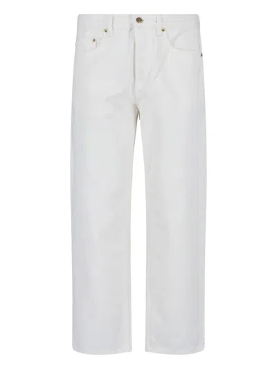 Golden Goose Straight-leg White Jeans With Five-pocket Design