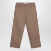 Golden Goose Beige Cotton Jeans With Front Patches