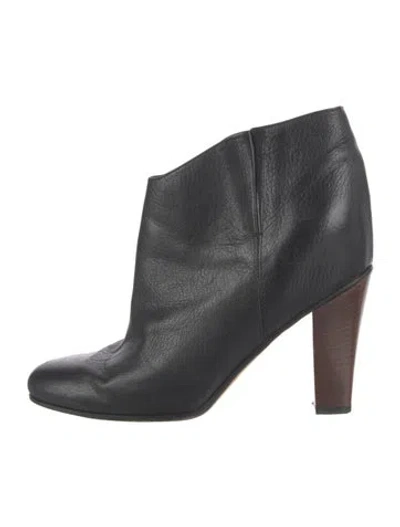 Pre-owned Golden Goose Jen Leather Boots In Black