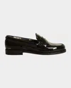 Golden Goose Jerry Patent Penny Loafers In Black