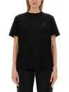 Golden Goose Black Logo-embroidered Short-sleeved T-shirt In Black