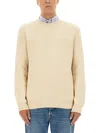 Golden Goose Jersey With Logo In Neutral