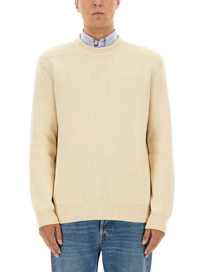 Golden Goose Jersey With Logo In Neutral