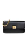 Golden Goose Gioia Bag In Black Palmellato Leather With Gold Details