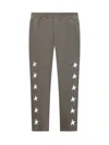 Golden Goose Dark Green Jogging Trousers With Stars In Green