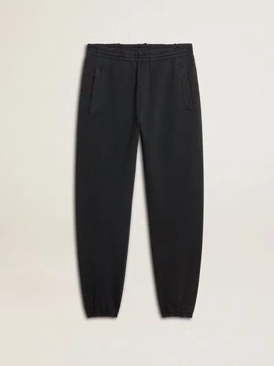 Golden Goose Jogging Pants In Organic Cotton In Black