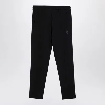 Golden Goose Jogging Trousers With Stars In Black
