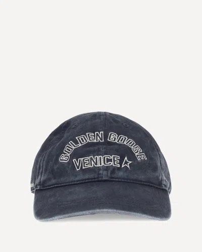 Golden Goose Journey Baseball Cap In Blue