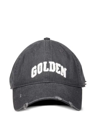 GOLDEN GOOSE GOLDEN GOOSE "JOURNEY BASEBALL" CAP DYED COTTON TWILL GOLDEN EMBROIDERY ACCESSORIES