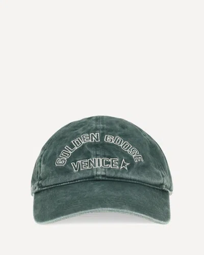 Golden Goose Journey Baseball Cap In Green