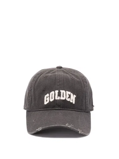 Golden Goose `journey` Baseball Cap With `golden` Embroidery