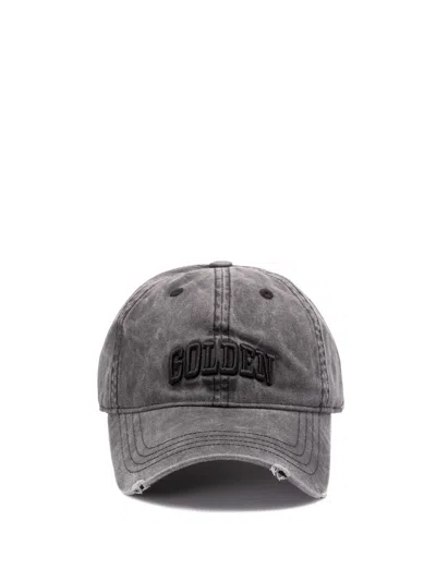 Golden Goose `journey` Baseball Cap With `golden` Embroidery