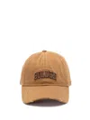 Golden Goose `journey` Baseball Cap With `golden` Embroidery In Sand
