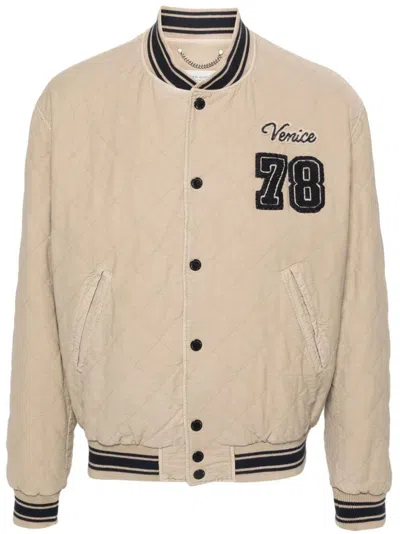Golden Goose Journey Bomber Jacket In Beis