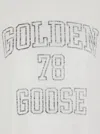 Golden Goose Journey Boxy Fit Linen T-shirt In White