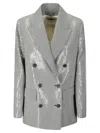 Golden Goose Journey Boyfriend Db Jacket In Gray