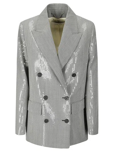 Golden Goose Journey Boyfriend Db Jacket In Gray