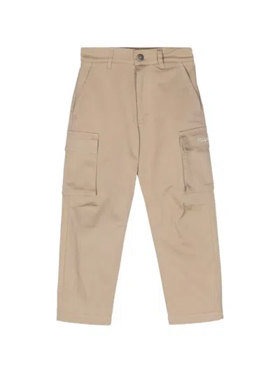 Golden Goose Kids' Journey Cargo Pants In Brown