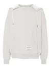Golden Goose Drawstring Hood Kangaroo Pocket Sweater In Grey