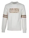Golden Goose Journey Cotton Sweatshirt With Front Print In White