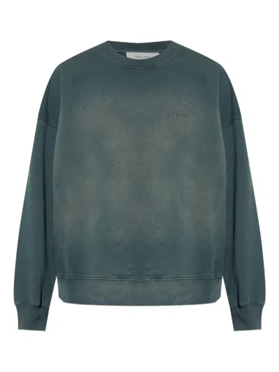 GOLDEN GOOSE `JOURNEY` CREW-NECK SWEATSHIRT WITH EMBROIDERY