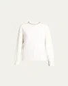 Golden Goose Journey Crewneck Crystal Sweatshirt In White