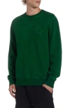 Golden Goose Archibald Distressed Cotton Sweatshirt In Green Jacket