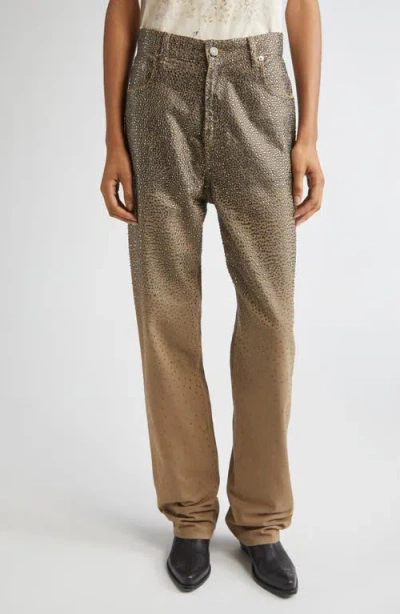 GOLDEN GOOSE GOLDEN GOOSE JOURNEY DÉGRADÉ CRYSTAL EMBELLISHED JEANS