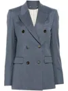 Golden Goose Journey Double-breasted Jacket Peak Lapels In Gray