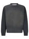 Golden Goose Journey Dyed Cotton Fleece Sweatshirt In Gray