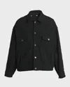 Golden Goose Journey Embellished Denim Jacket In Black