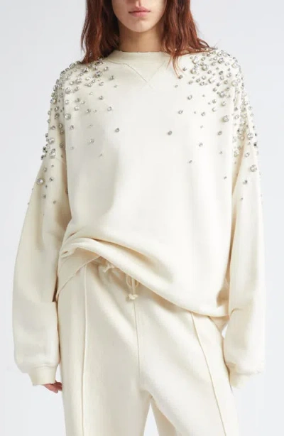 Golden Goose Journey Embellished Oversize Sweatshirt In Multi
