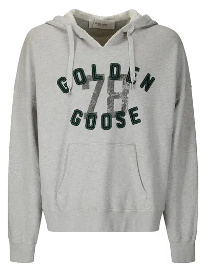 Golden Goose Journey Embroidered Logo Drawstring Sweatshirt