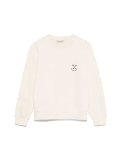 Golden Goose Journey Mini Crewneck Sweatshirt For Girls In Black