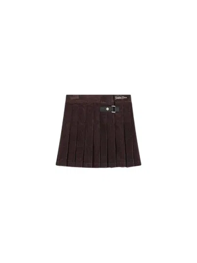 Golden Goose Skirt Kids Color Multicolor In Brown