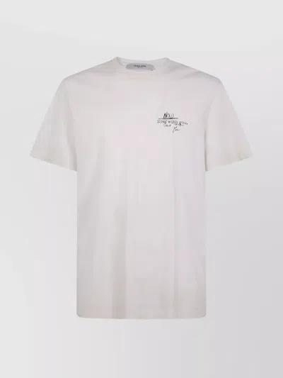 Golden Goose Journey Graphic Print Cotton T-shirt In White
